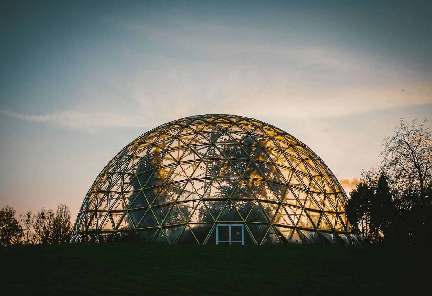 Harmony with wood: Geodesic domes